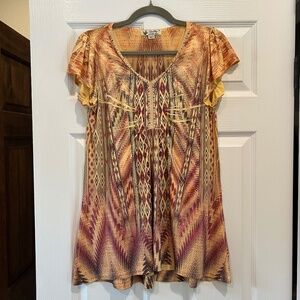 Unity World Wear Southwest Yellow Pink Orange M